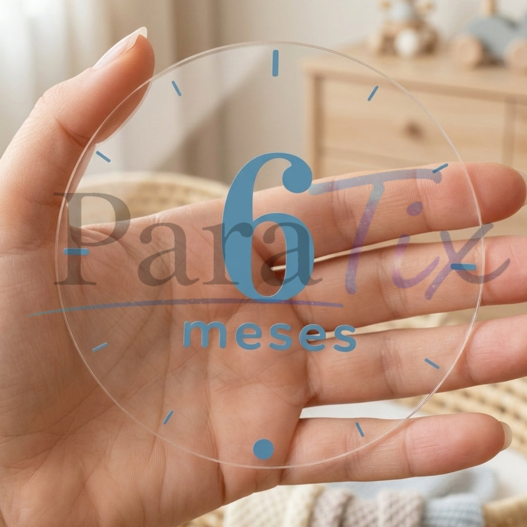 Set placas cumple-mes