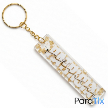 Llavero con nombre - rectangular