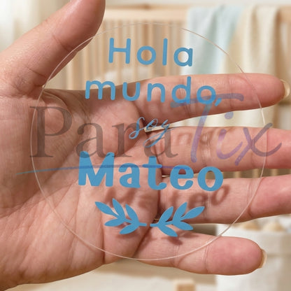 Set placas cumple-mes